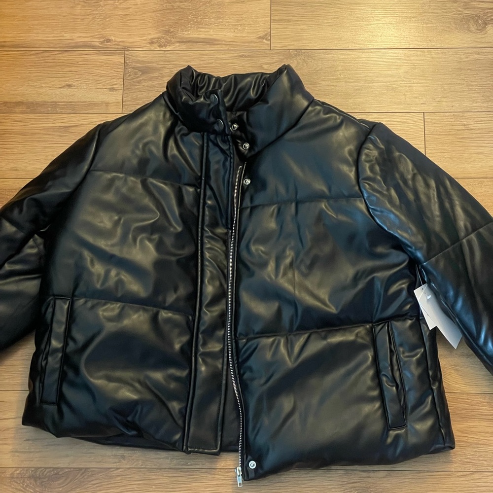 JustFab Black Leather Jacket